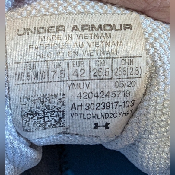 Under Armour SC Stephen Curry size 8.5 white and gold basketball shoes - Picture 4 of 12